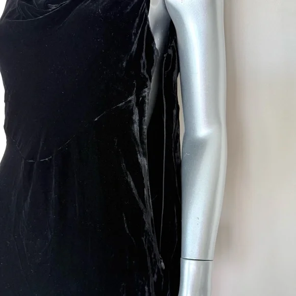 NWT!!! Brooks Brothers long velvet black dress size 8 US Retail 498$ - Picture 2 of 8